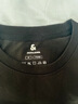 杰克·琼斯（JACK&JONES）26年男装新款【凉感】短袖T恤男士简约纯色透气打底耐洗半袖 E43纯黑色 常规 M （175） 实拍图