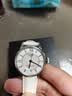潮熙适用原款天梭T099杜鲁尔系列女手表带1853女T099207A表带16-14MM 亮光漆皮漆皮米白色+银扣 16mm 实拍图