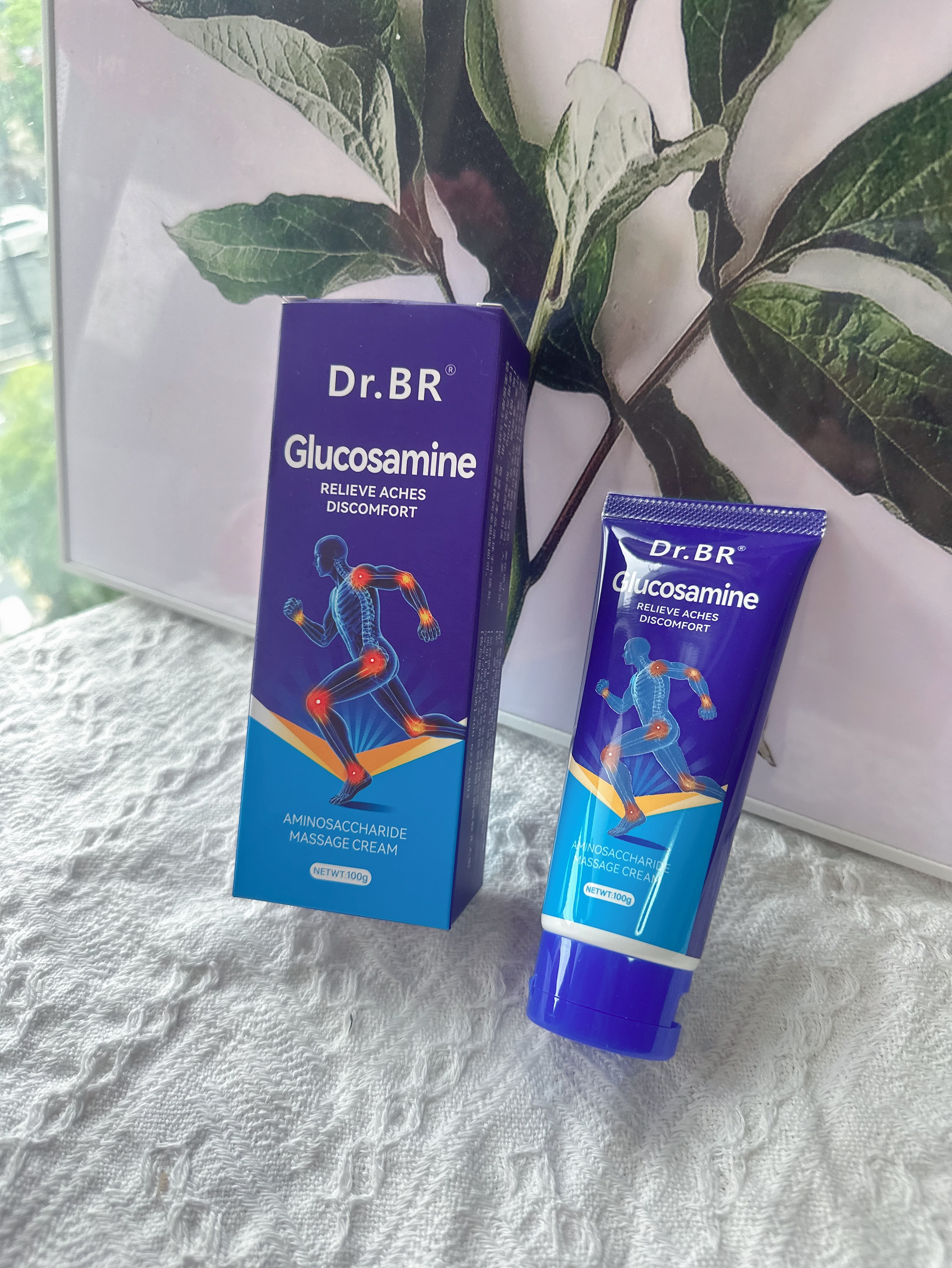 DR.BR氨糖软骨素按摩膏全身关节响膝盖疼积液滑膜炎半月板损伤涂抹膏药 氨糖按摩膏一支体验装 实拍图