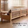 源氏木语实木沙发新中式小户型橡木沙发现代简约客厅三人位沙发 【36】橡木原木色2.13米三人位(布艺三色可选) 组合 实拍图