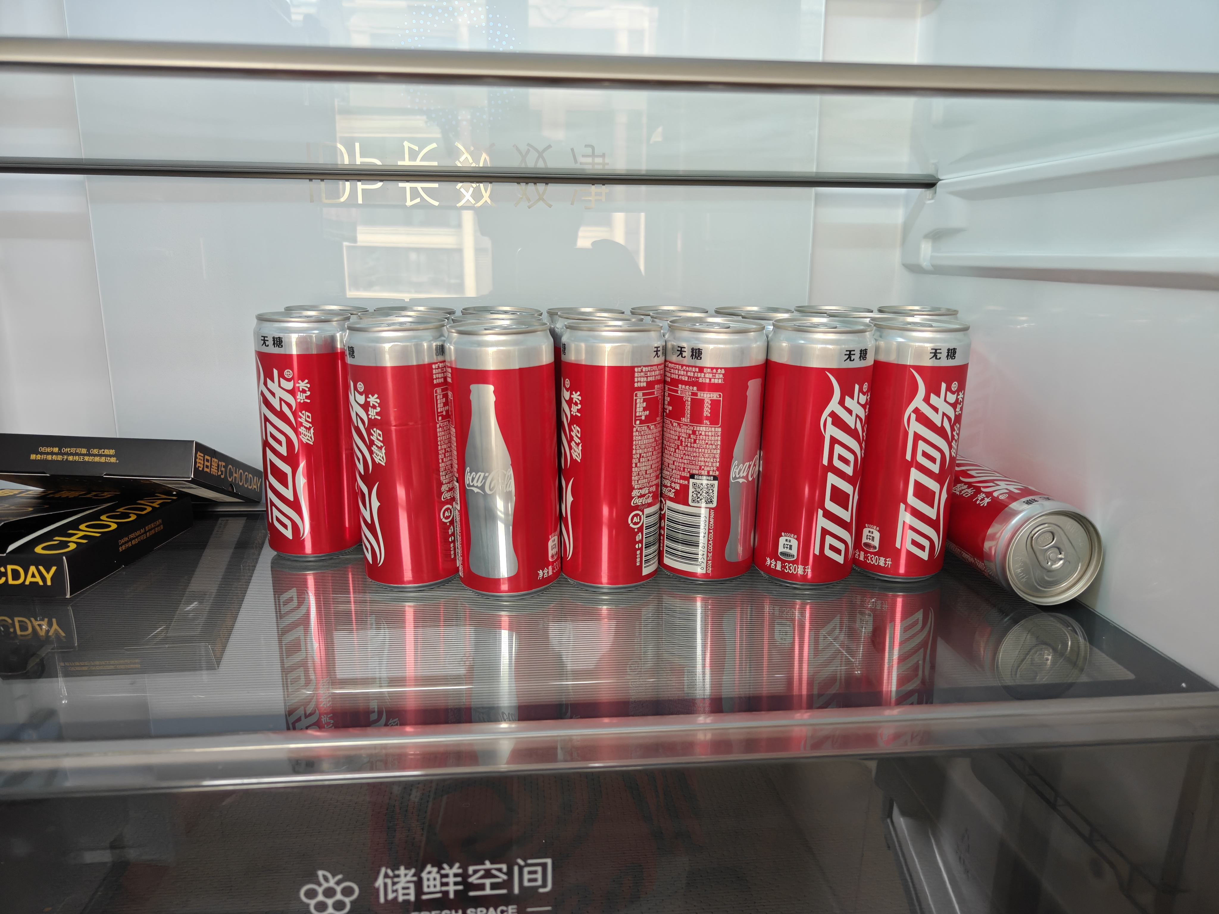 可口可乐（Coca-Cola） 健怡无糖汽水碳酸饮料 摩登罐 健怡无糖可乐330ml*24罐 实拍图