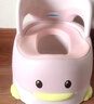 世纪宝贝（babyhood）儿童小马桶坐便器 婴幼儿便盆男女宝宝座便器PU软垫 卡洛红 实拍图
