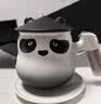 尚言坊熊猫文创茶杯茶水分离杯个人泡茶杯高档陶瓷伴手礼男生生日礼物 实拍图