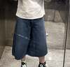 优衣库牛仔裙裤/水洗产品女装阔感裙裤26春夏新款488694 488694/69藏青色 28 /160/70A 实拍图