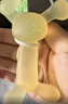 beedoll蓓兜3.0婴儿磨牙棒小兔安抚牙胶口欲期咬胶4月+玩具硅胶 青柠黄 实拍图