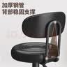全品屋吧台椅高脚凳子现代简约酒吧椅家用升降椅子商用收银前台转椅吧凳 黑色【烤漆底盘38.5CM】 高款【升降范围61-81CM】 实拍图