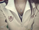 卡帕（Kappa）背靠背运动外套女款2026新款复古针织撞色开衫卫衣女潮K0E62WK01D 实拍图