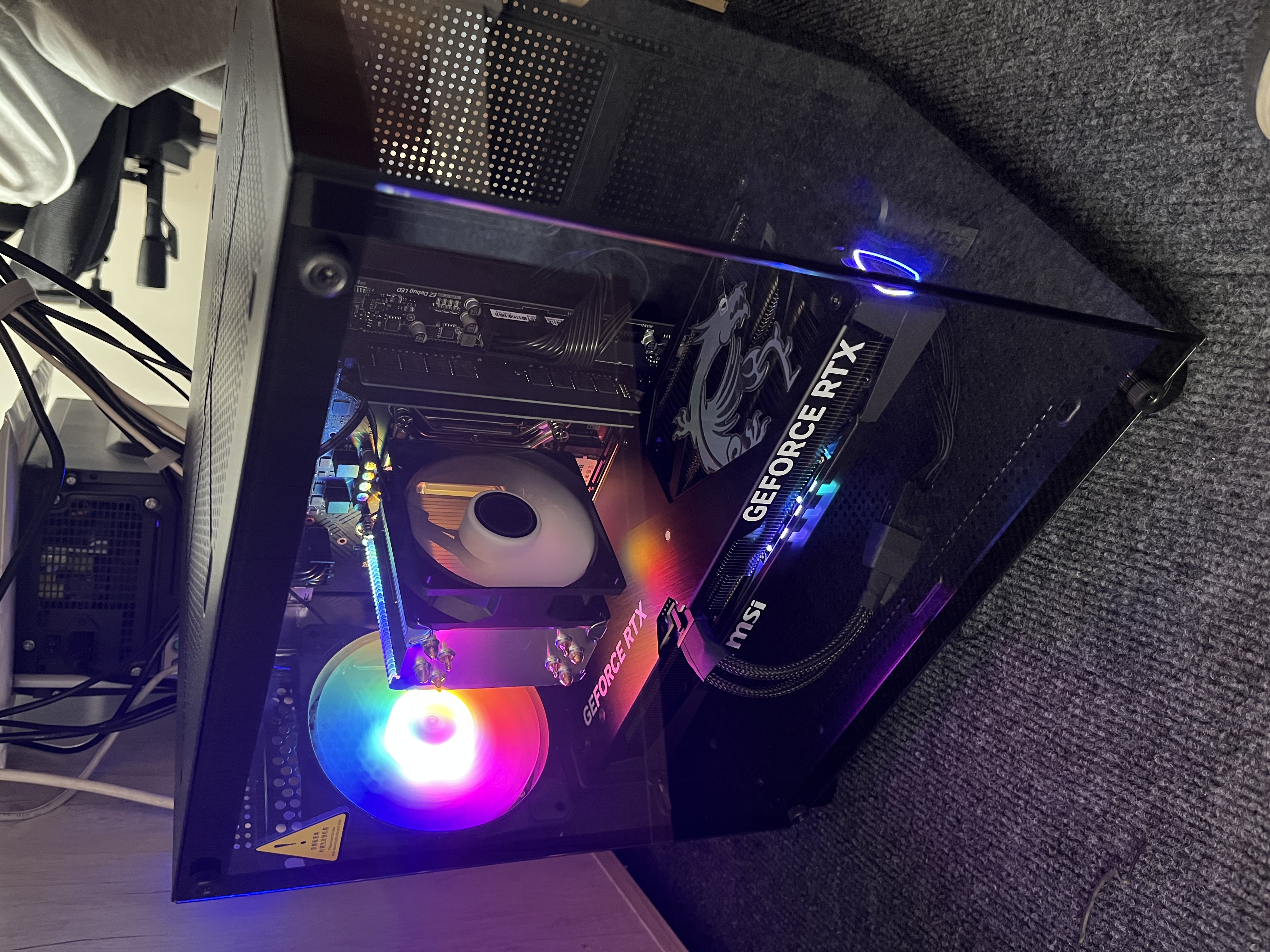 微星（MSI） i5 12400F/14400F/RTX3060/4060/5060Ti黑悟空三角洲游戏主机电脑台式机组装电脑主机DIY整机 配置九：i5 14400F丨RTX5060 8G 实拍图
