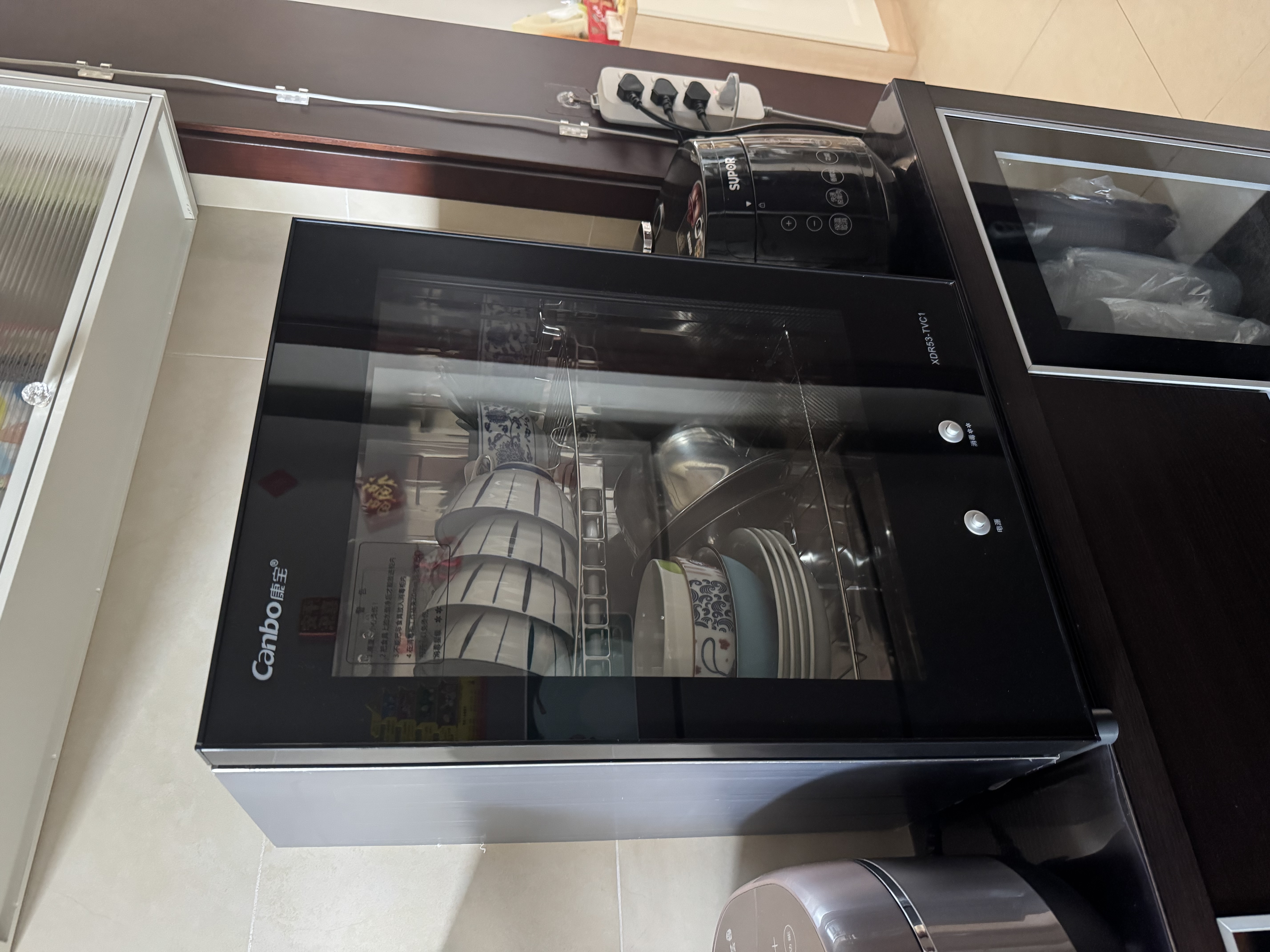 康宝（Canbo）消毒柜家用小型消毒碗柜高温烘干立式迷你台式餐具碗筷收纳柜厨房消毒机【政府补贴】XDR53-TVC1 实拍图