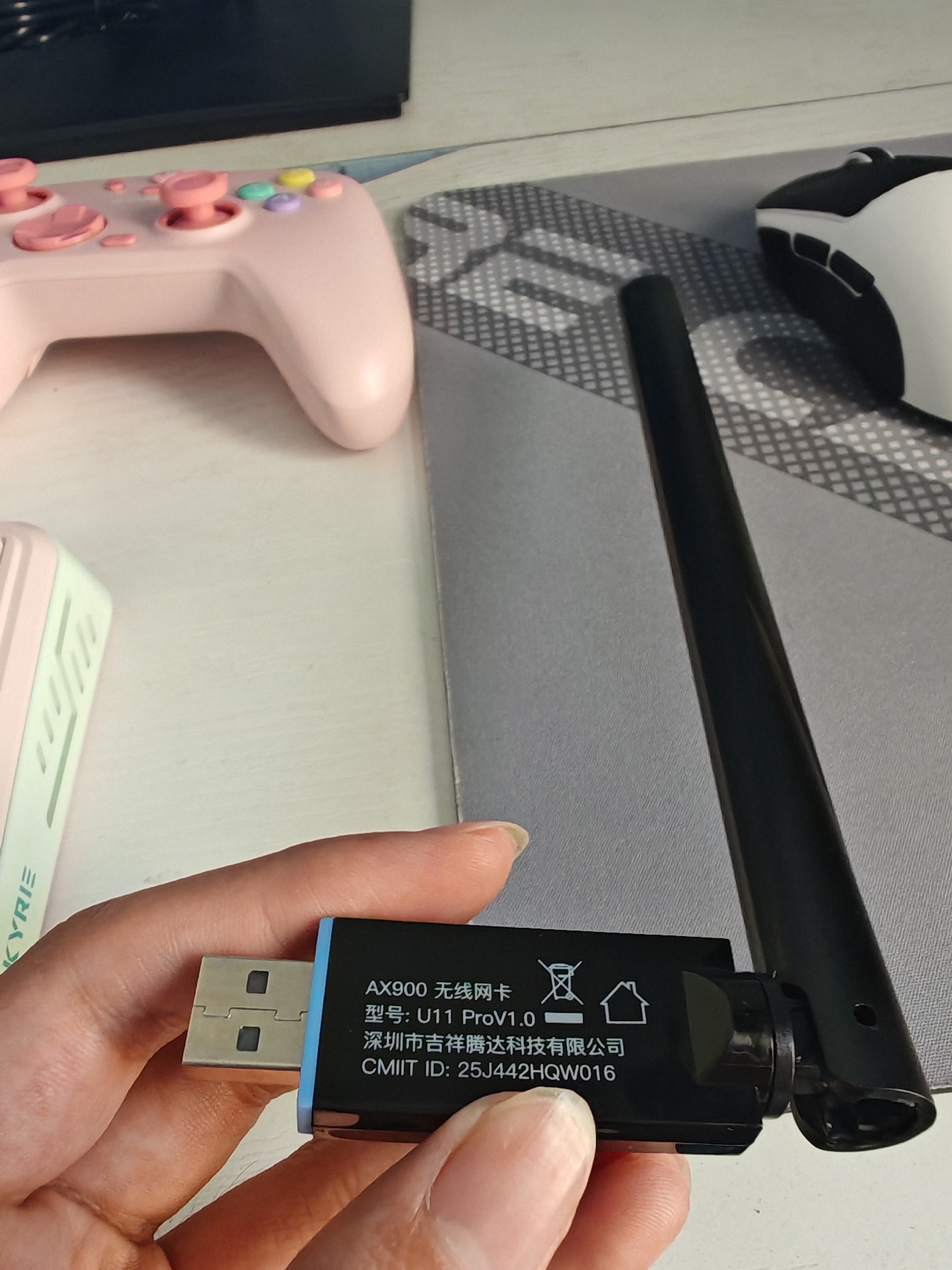 Tenda腾达 usb无线网卡wifi6 AX900双频5g 无线网卡台式机专用 高增益天线 wifi接收器 无线wifi发射 实拍图