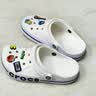 卡骆驰（CROCS）【采销直播】贝雅卡骆班洞洞鞋轻便耐磨一脚蹬休闲鞋|205089 白/深蓝-126 41 /42(260mm) 实拍图