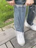 巴迪高（BADIGAO）一次性防雨鞋套雨靴加厚防水防滑长筒便携男女通用儿童 实拍图