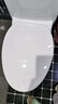 潜水艇马桶盖通用坐便器盖子家用加厚盖板老式抽水马桶圈器配件缓降 V型叠盖款MG11 长底座快拆 实拍图