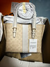 蔻驰（COACH）【品牌直供】女士MOLLIE25中号手提单肩斜挎托特包CV965奶茶色 实拍图