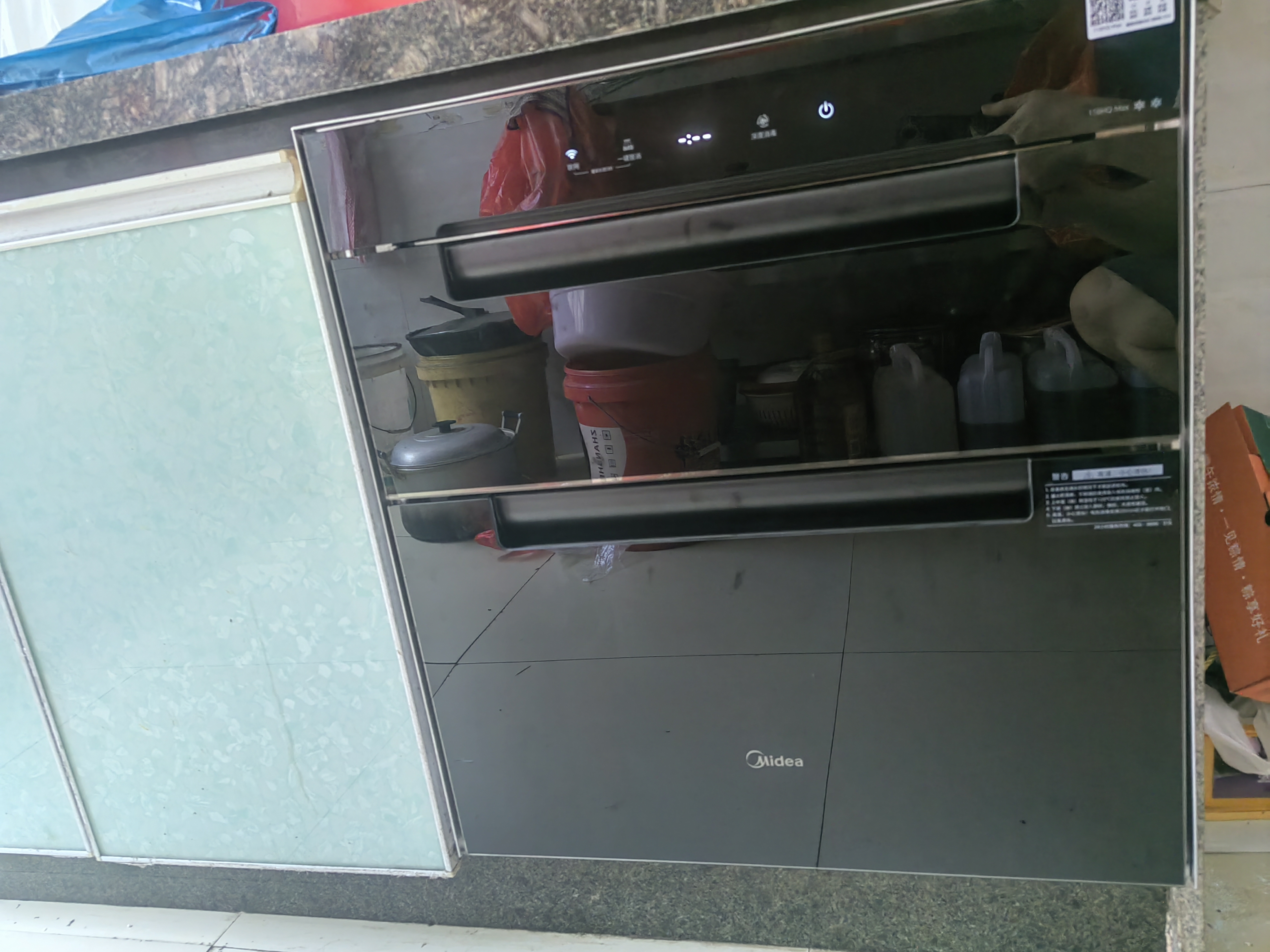 美的（Midea）消毒柜嵌入式家用 厨房餐具碗柜碗筷茶杯茶具 紫外线 110L三层大容量 110HQ Max 实拍图