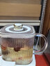 BASSENS巴森小方炖全玻璃养生壶煮茶器煮茶壶恒温家用调奶器电水壶小型烧水泡茶壶电陶炉水果花茶壶炖盅款 实拍图