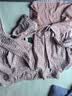 MUJI[自营限定款]女士无侧缝 双层纱织睡衣 纯棉家居服 浅粉红色 L 实拍图