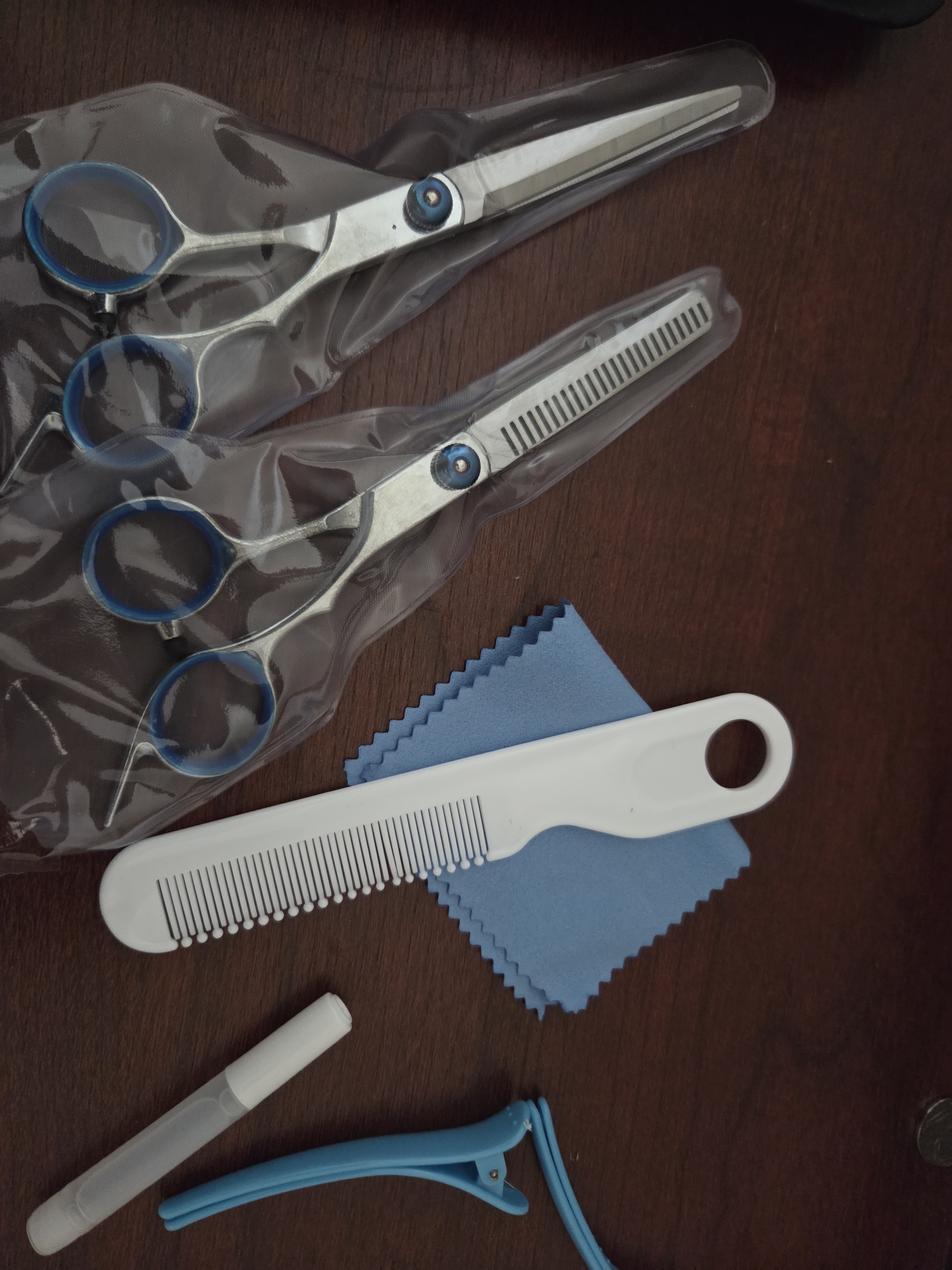 马博士儿童理发剪刀宝宝美发剪刀婴儿安全剪发神器自己剪刘海打薄套装 实拍图
