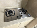 林内（Rinnai）燃气灶家用5kW大火力双眼猛火灶具嵌入式二级能效天然气 可调节灶2E08M 实拍图