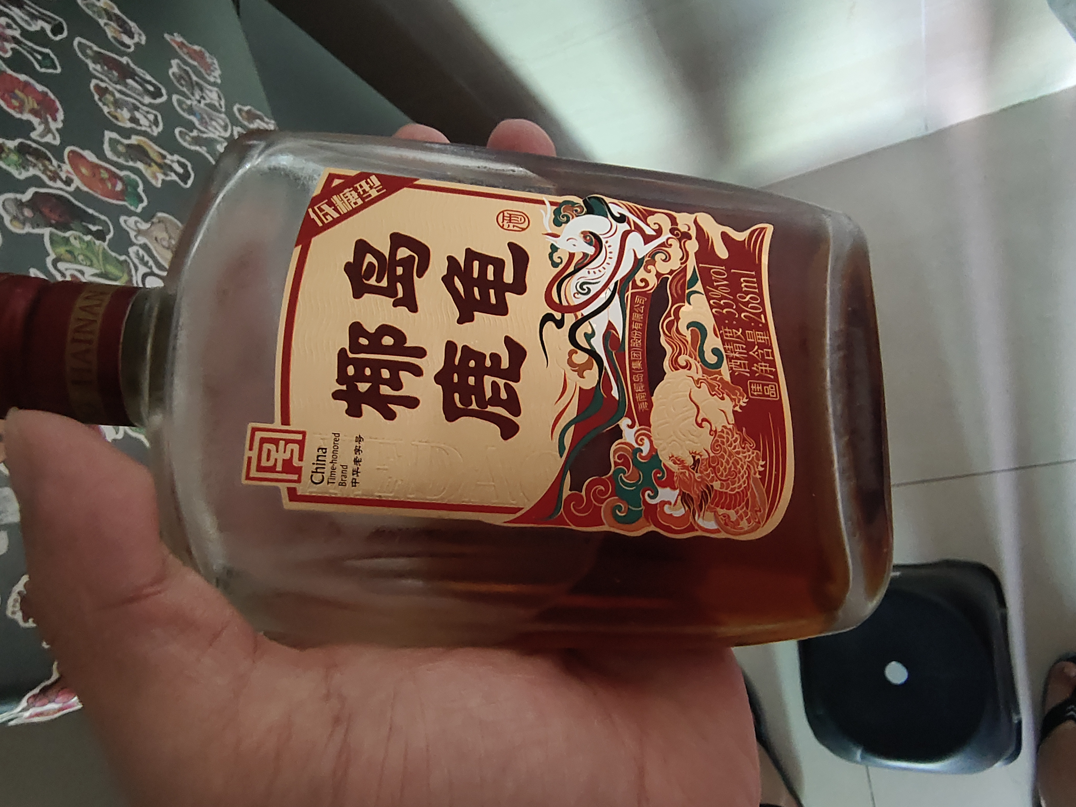 椰岛（YEDAO）鹿龟酒33度(佳品)268ml 白酒中华老字号非遗技艺低糖送礼 实拍图