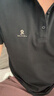 梦特娇（MONTAGUT）【长绒棉&吸汗透气】商务休闲舒适亲肤短袖男士Polo衫JG 黑色 L 实拍图