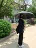 天堂伞 加大雨伞三折 经典商务伞格纹10骨加大雨伞男女 暗紫红 实拍图