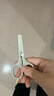 得力（deli）迷你小剪刀办公105mm小号简系小剪子手工剪纸刀办公用品 白色JX506 实拍图