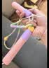 安踏竹节跳绳儿童幼儿园成人小学生健身训练器材花样跳绳学校考试浅粉 实拍图