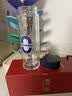 富光（FUGUANG）双层玻璃杯男便携车载水杯子G2422-SH-330 蓝色 330ml 实拍图