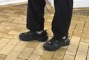 斐乐（FILA）猫爪5丨老爹鞋男鞋复古风运动休闲厚底增高通勤鞋网面透气 黑-BK 41 实拍图