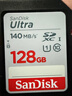 闪迪（SanDisk）128GB SD内存卡 U1 C10 至尊高速存储卡 读速140MB/s 全高清视频 数码相机理想伴侣 实拍图