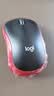 罗技（Logitech）M185鼠标 无线鼠标 办公鼠标 对称鼠标 黑色红边 带无线2.4G接收器 实拍图