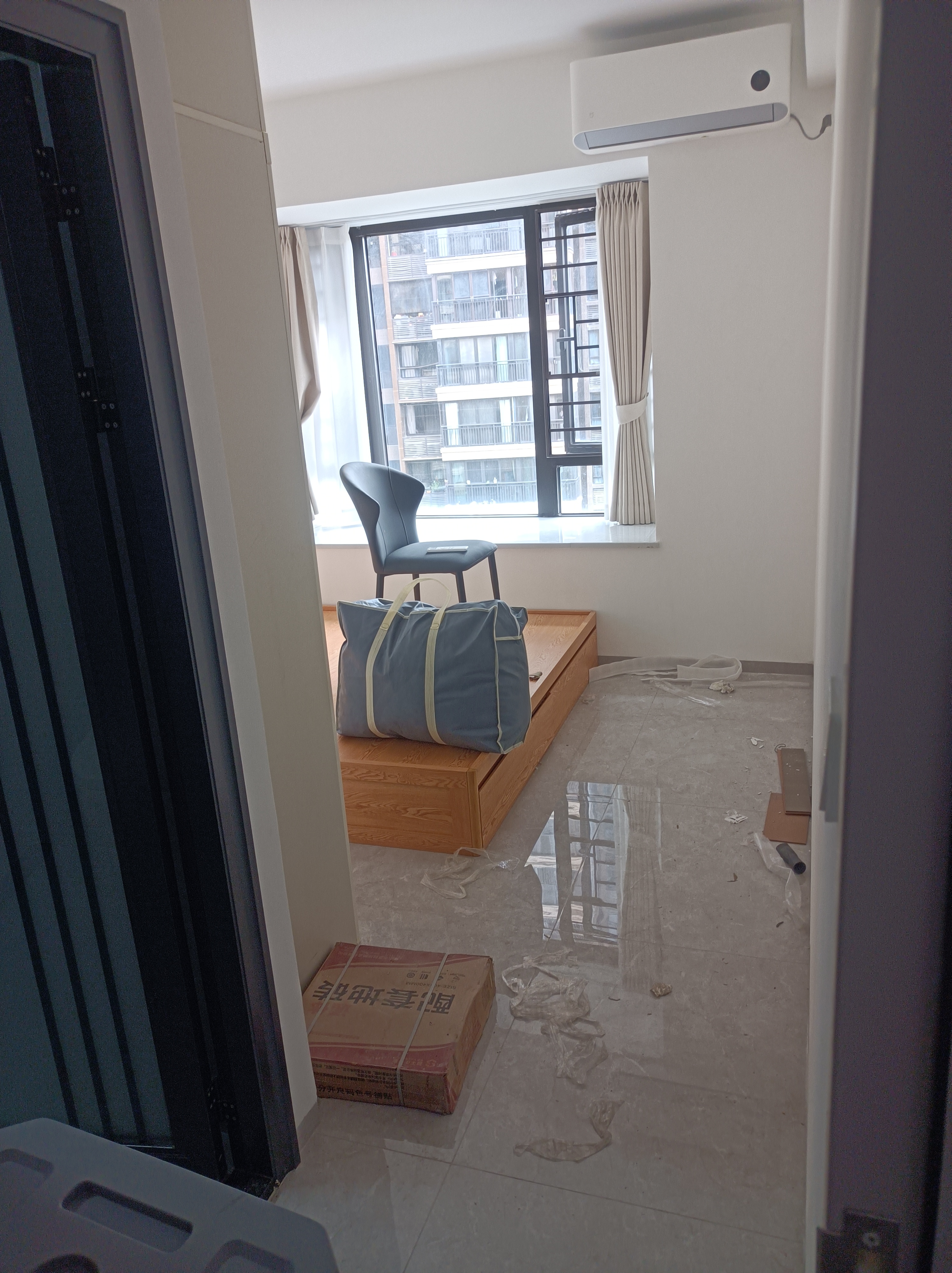 臻享家 床 双人床北欧简约储物高箱床主卧婚床卧室家具 布纹白|储物床（单床） 1.8米*2.0米 实拍图