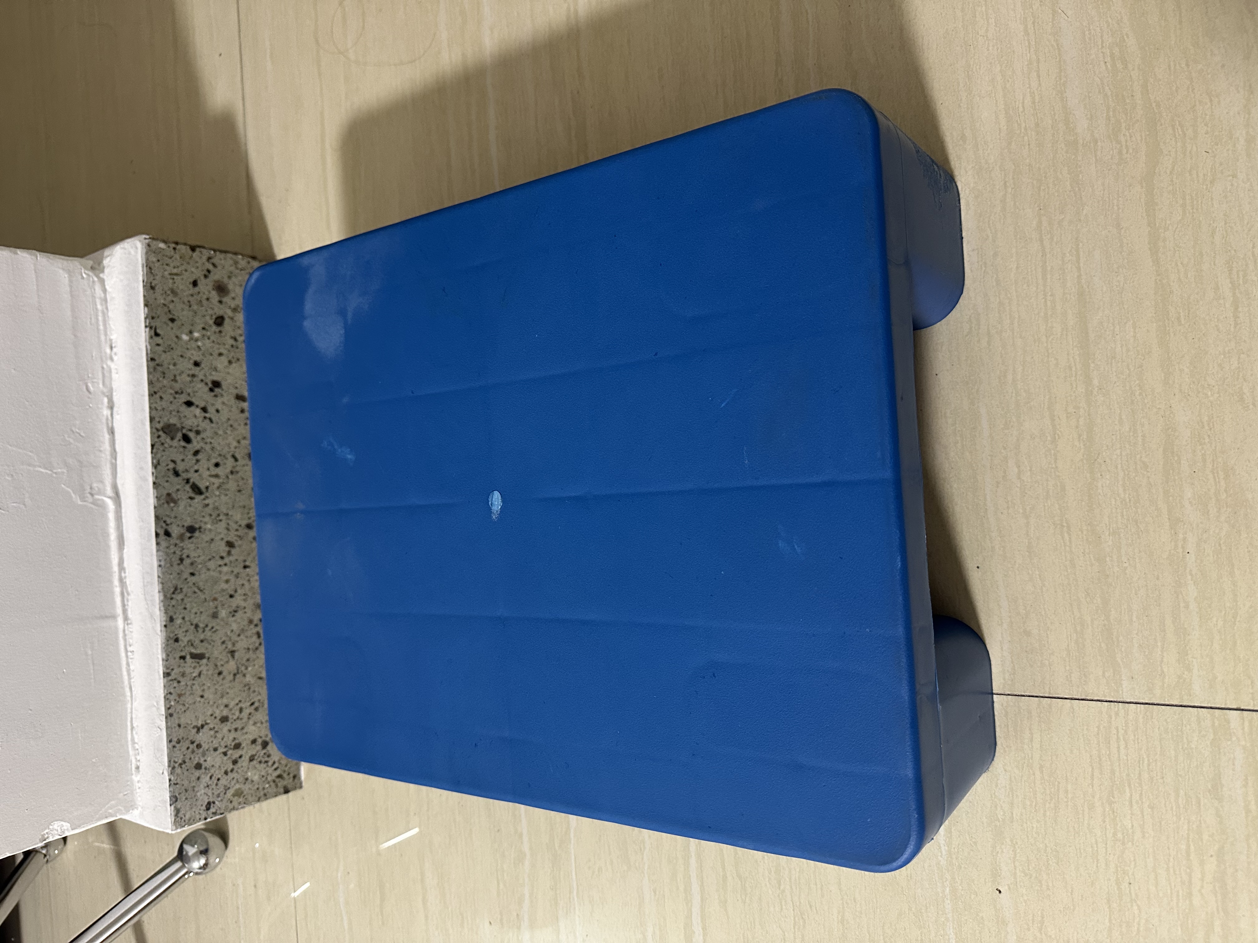 实承平板塑料托盘防潮板仓库垫板叉车板栈板卡板货架冷库地堆托板40*30*12蓝色 实拍图