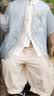 罗蒙男童汉服套装儿童唐装男孩国风中秋节毕业演出服 蓝色 120 晒单实拍图