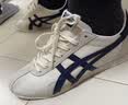 Onitsuka Tiger鬼塚虎男女款中性鞋子复古舒适运动休闲鞋男RUNSPARK 米色/蓝色-203 42 实拍图