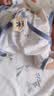 贝瑞加（Babyprints）婴儿半背衣2件装长袖纯棉宝宝上衣护肚和尚服家居内衣 白熊绿点52 实拍图