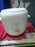美的（Midea）电饭煲小型1-2人家用2L宿舍一人食小米粥煲汤蒸饭上蒸下煮一键煮饭智能保温迷你高颜值电饭锅JA202 实拍图