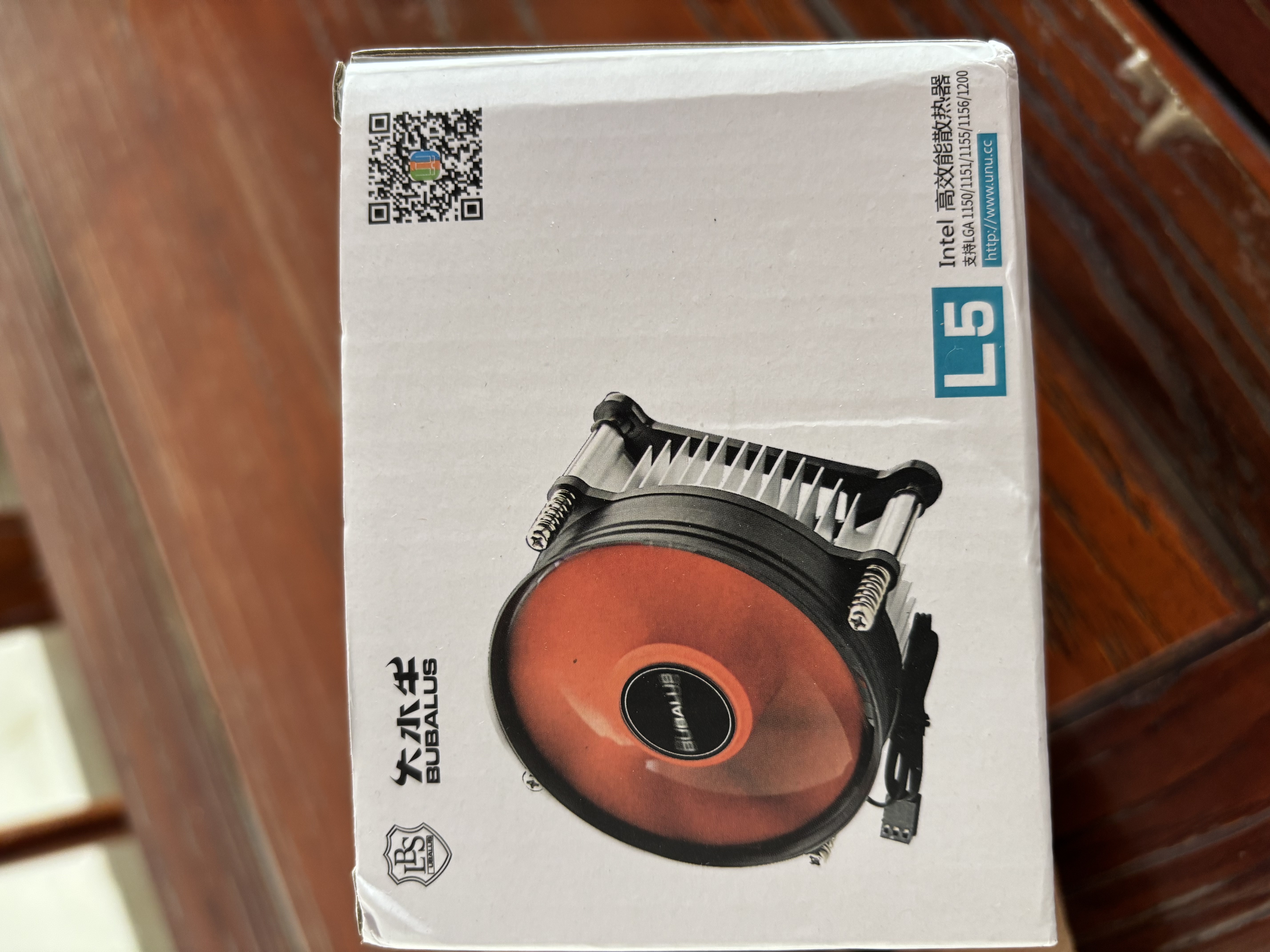 大水牛（BUBALUS）L5 CPU散热器(支持INTEL1150/1155/1156/i3/i5/台式电脑风冷散热器/9CM低噪风扇/附带硅脂) 实拍图