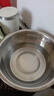 【便宜实用】不锈钢盆打蛋盆和面盆洗菜盆调料盆猪油盆子和面盆 24cm实盆一个装 实拍图