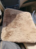小喜鹊（Magpie）冬季汽车坐垫毛绒加厚短毛绒件套羊毛单片靠背座垫保暖后排车垫 前排单座1片（豆沙色） 实拍图