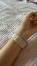 iboann适用apple watch s10表带S11编织iWatchs9腕带磁吸音乐小狗苹果手表s8表带s7/s6/se3高级ultra配件 粉色磁吸编织表带·听音乐小狗 38/40/41/42表 实拍图