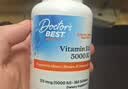 Doctor's best维生素D3K2100mcg维生素k胶囊180粒MCT油活性vd5000iu成人补钙 实拍图