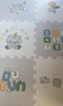欧孕（OUYUN）爬爬垫拼接婴儿xpe地垫宝宝加厚爬行垫 小象乐园 60×60×2 12片 实拍图