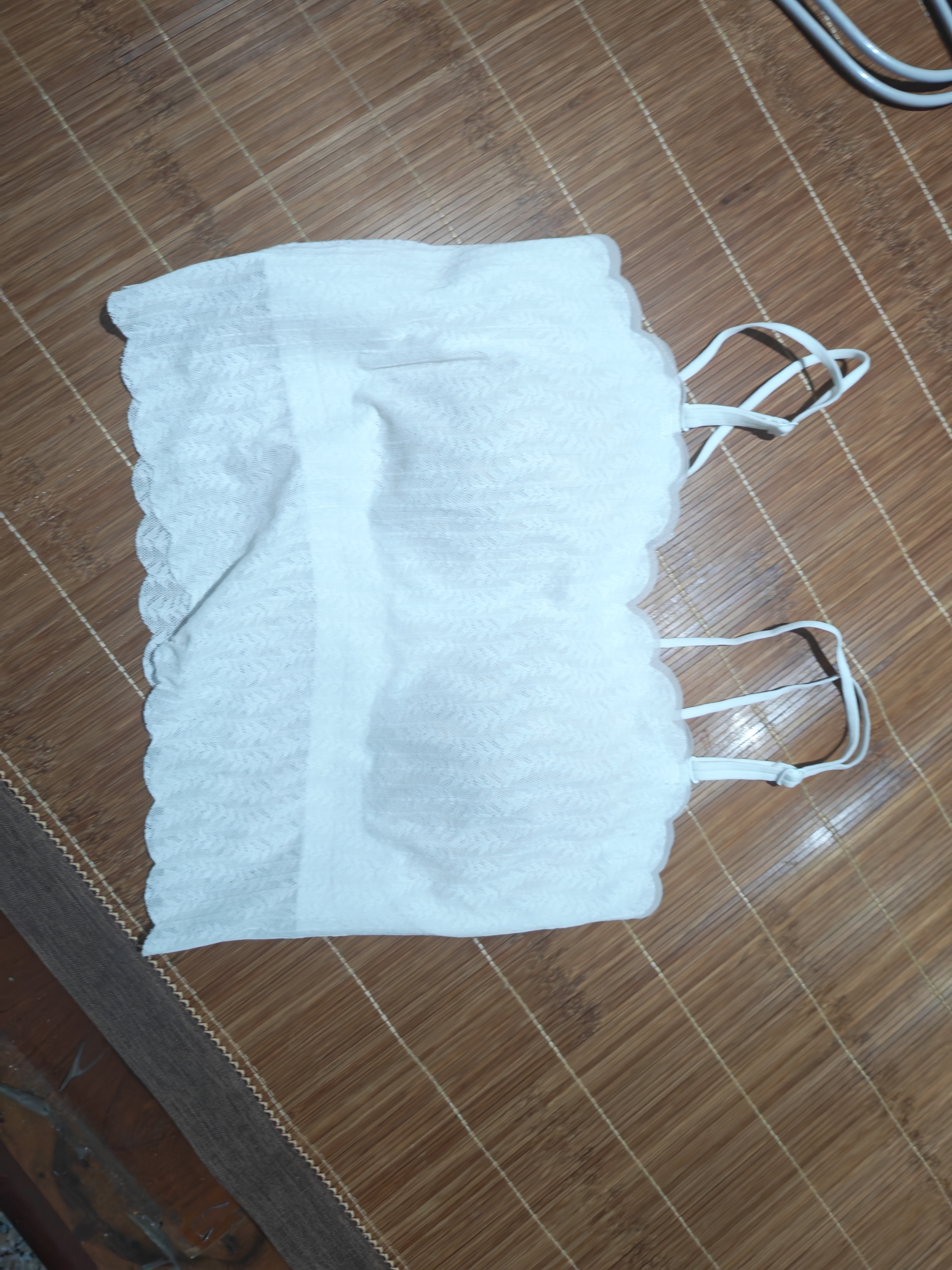FitonTon吊带背心女夏季带胸垫蕾丝细肩带遮副乳内搭外穿打底美背内衣 实拍图