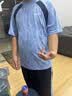 左西男童夏装套装2026新款儿童短袖套装夏季速干运动两件套 蓝色 165 实拍图
