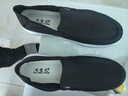 布舍元（BUSHEYUAN）青年套脚休闲帆布鞋老北京布鞋懒人板鞋单鞋男士331-1711 黑色 46 实拍图