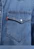 Levi's李维斯女士美式复古简约通勤经典翻领宽松蓝色牛仔衬衫 浅蓝色第二批 L 实拍图