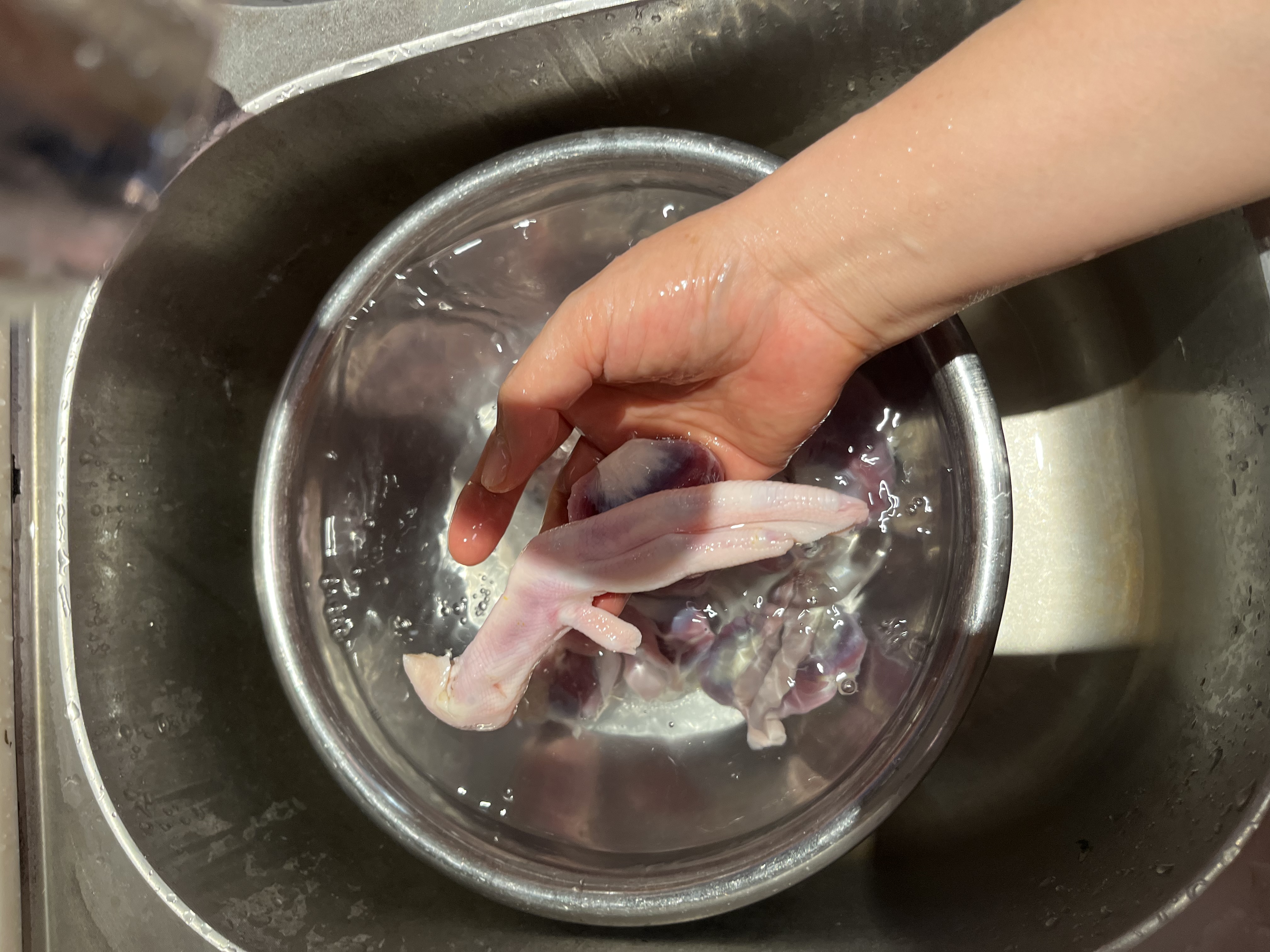 华英（HUAYING）精切鸭掌1斤冷冻卤鸭掌卤鸭爪酱卤食材 实拍图
