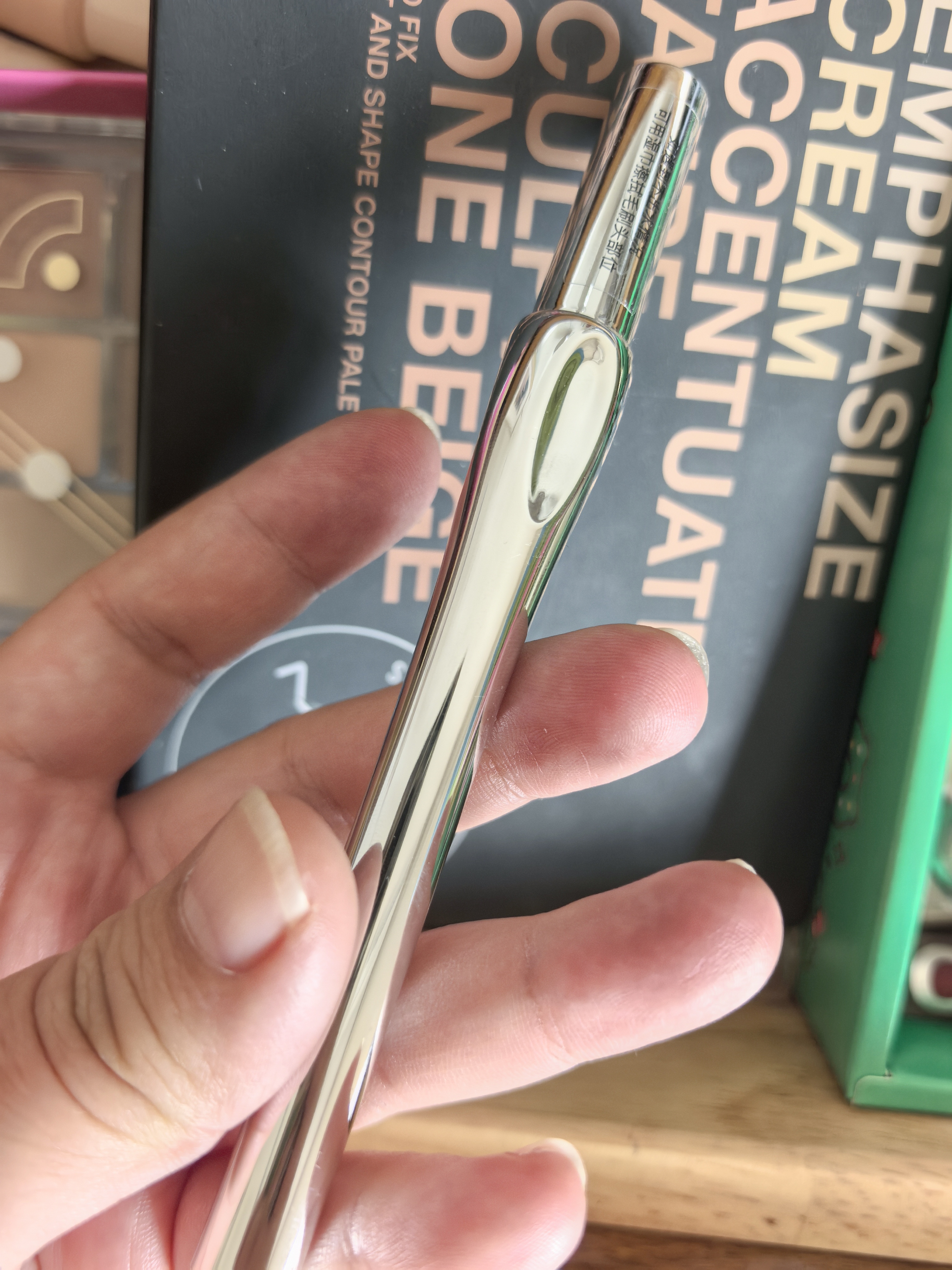 三资堂二叉眉笔弯头迷灰棕 百搭热门 防水防汗不掉色野生眉懒人眼线笔 实拍图